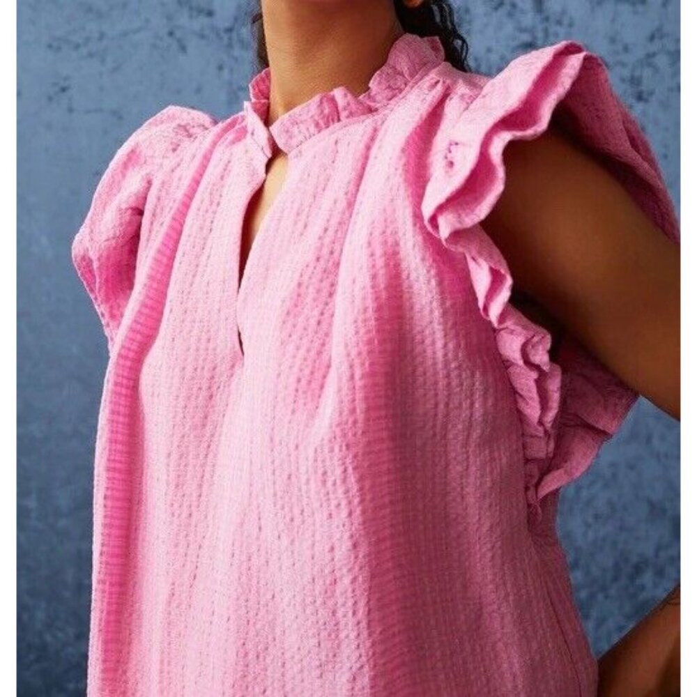MARIE Oliver Merritt Top Blouse Women Azalea Size XL - Picture 4 of 9